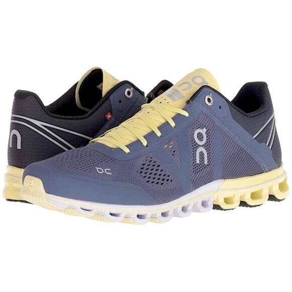On Running Shoes - On Cloudflow Running Comfort Sneakers In Smoke/Limelight Sz 10 Athletic Orthotic
